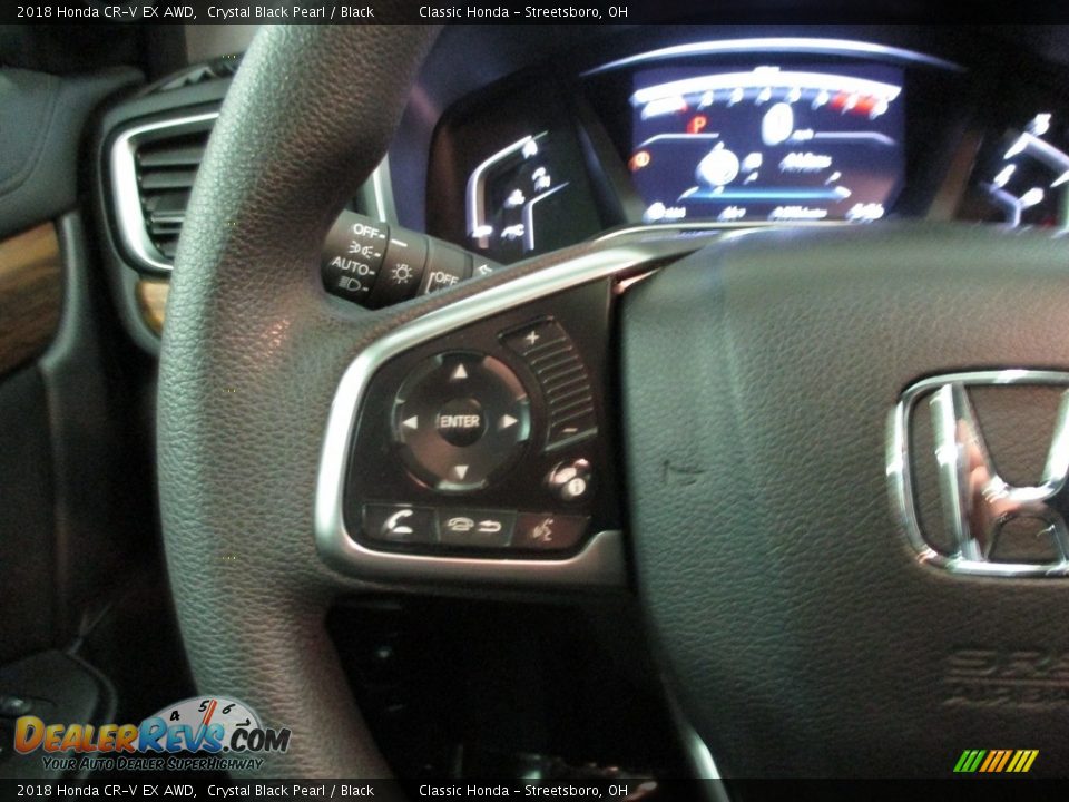 2018 Honda CR-V EX AWD Crystal Black Pearl / Black Photo #31