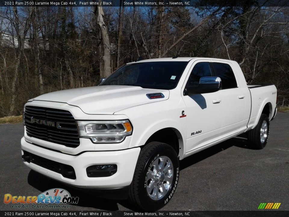 2021 Ram 2500 Laramie Mega Cab 4x4 Pearl White / Black Photo #2