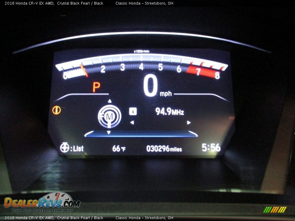 2018 Honda CR-V EX AWD Crystal Black Pearl / Black Photo #33