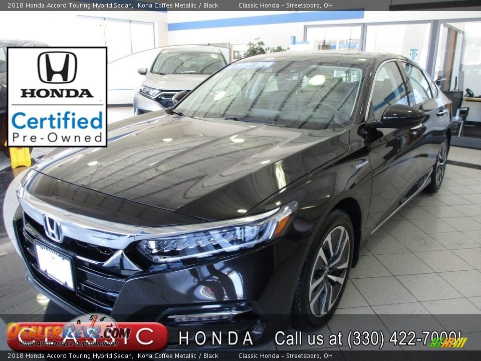 2018 Honda Accord Touring Hybrid Sedan Kona Coffee Metallic / Black Photo #1