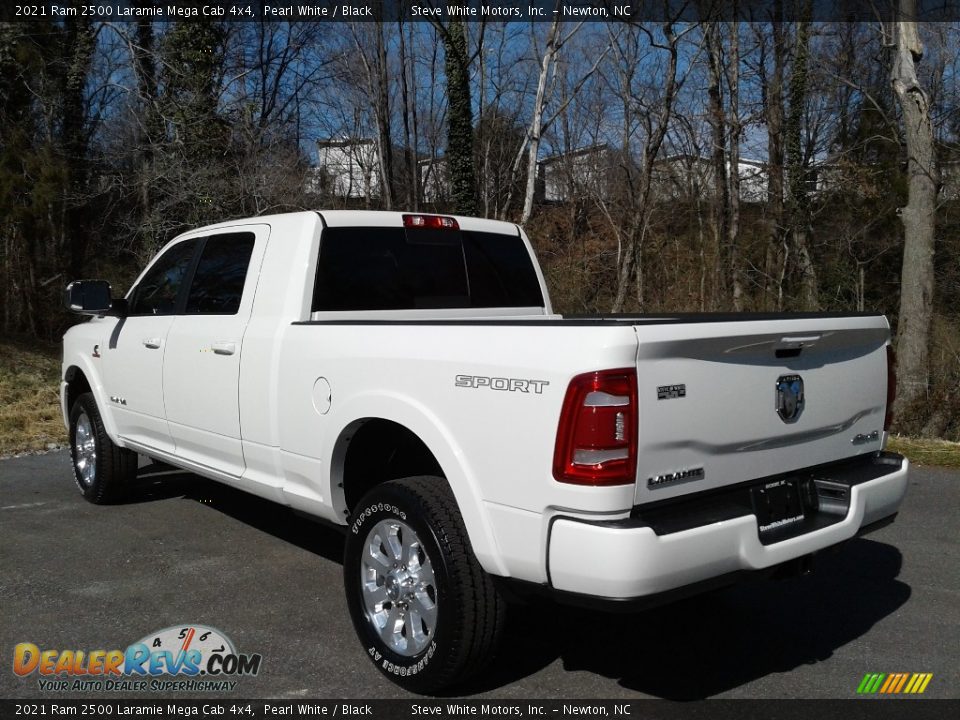 2021 Ram 2500 Laramie Mega Cab 4x4 Pearl White / Black Photo #9