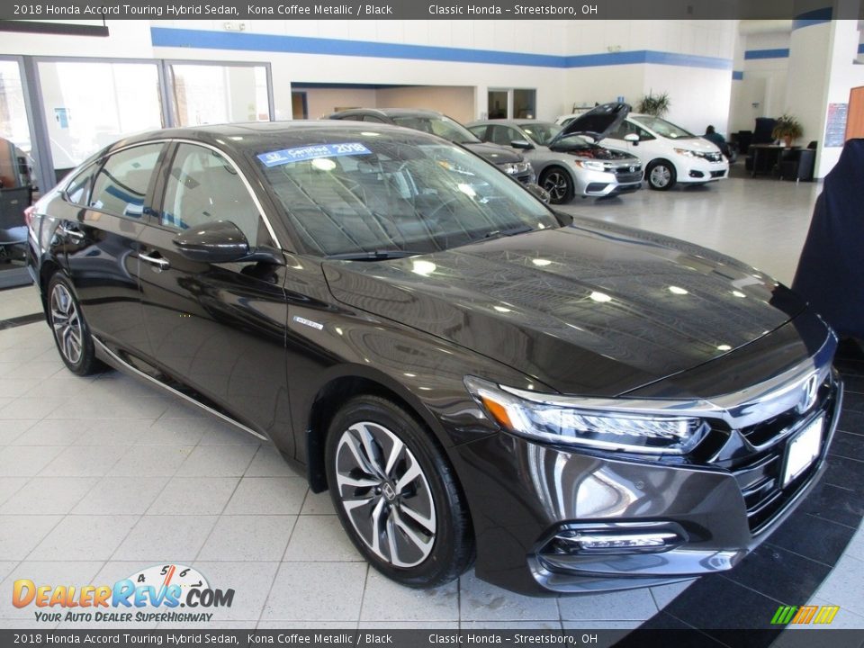 2018 Honda Accord Touring Hybrid Sedan Kona Coffee Metallic / Black Photo #3