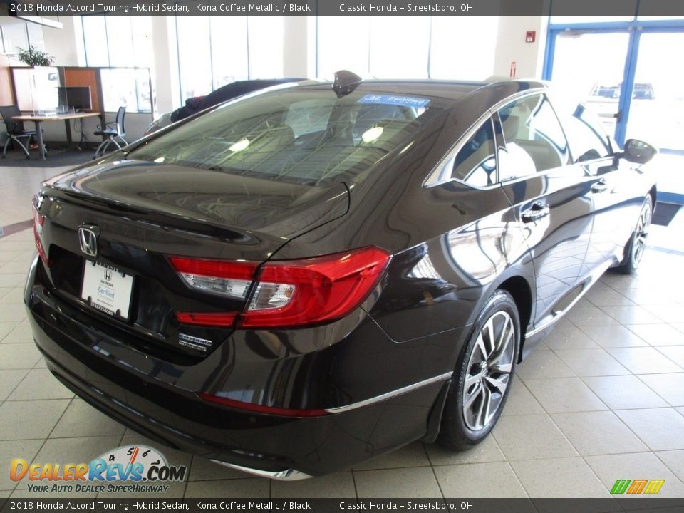 2018 Honda Accord Touring Hybrid Sedan Kona Coffee Metallic / Black Photo #7