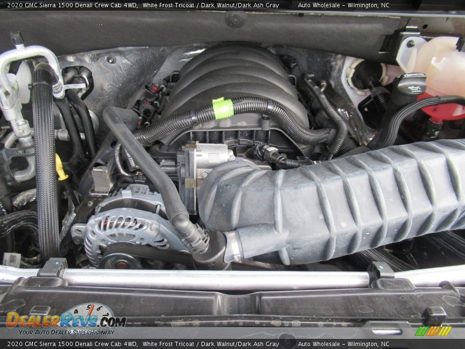 2020 GMC Sierra 1500 Denali Crew Cab 4WD White Frost Tricoat / Dark Walnut/Dark Ash Gray Photo #6