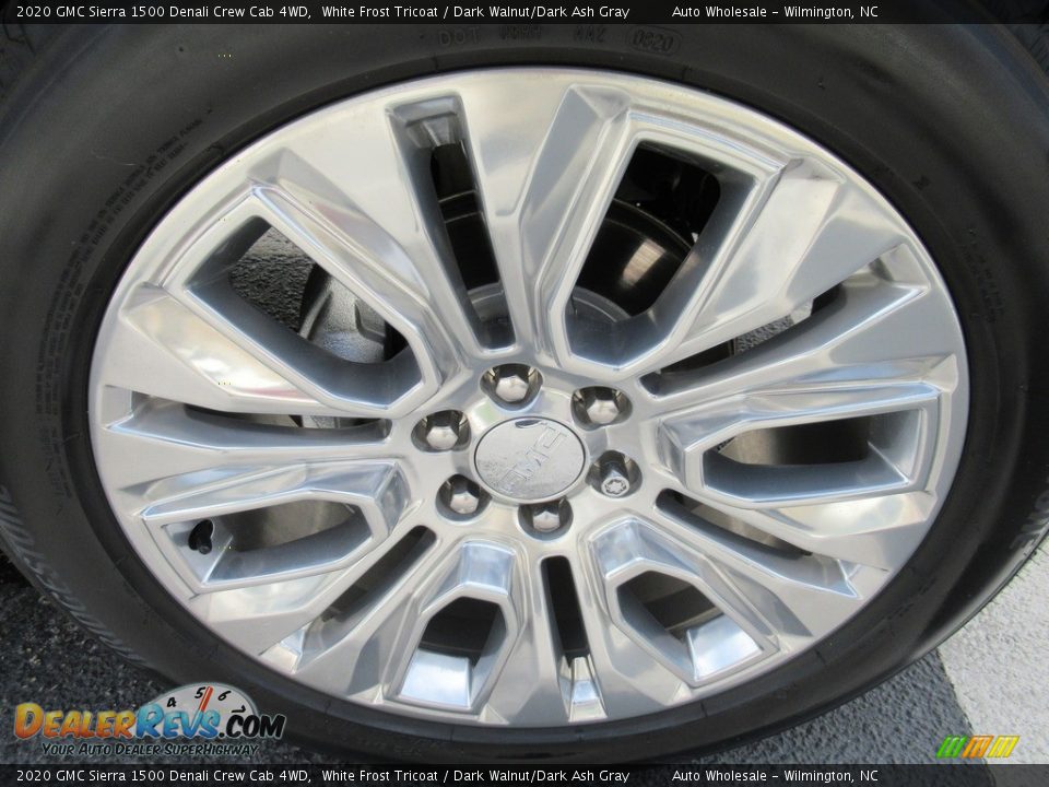 2020 GMC Sierra 1500 Denali Crew Cab 4WD White Frost Tricoat / Dark Walnut/Dark Ash Gray Photo #7