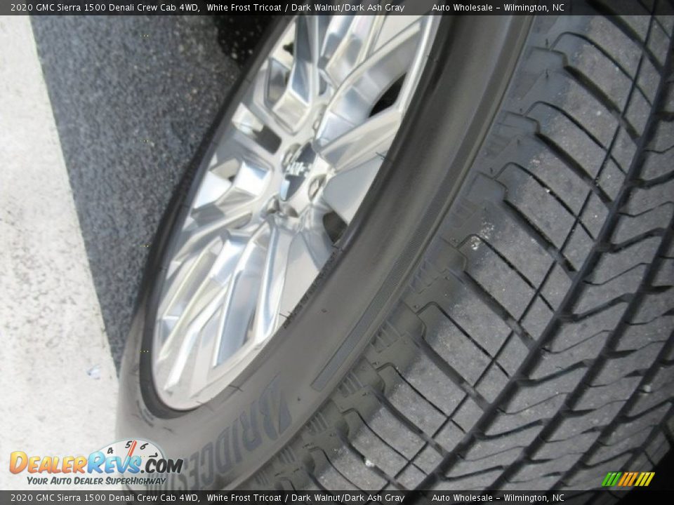 2020 GMC Sierra 1500 Denali Crew Cab 4WD White Frost Tricoat / Dark Walnut/Dark Ash Gray Photo #8