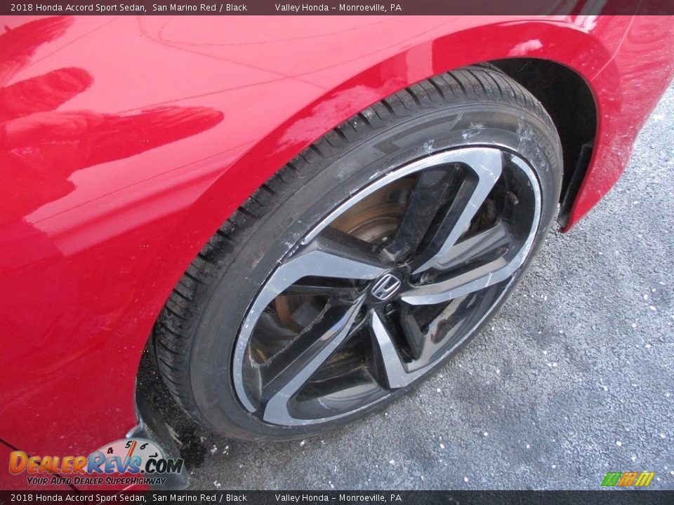 2018 Honda Accord Sport Sedan San Marino Red / Black Photo #6