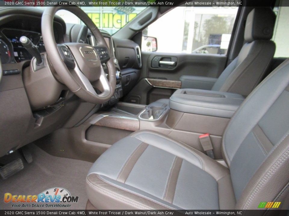 2020 GMC Sierra 1500 Denali Crew Cab 4WD White Frost Tricoat / Dark Walnut/Dark Ash Gray Photo #10