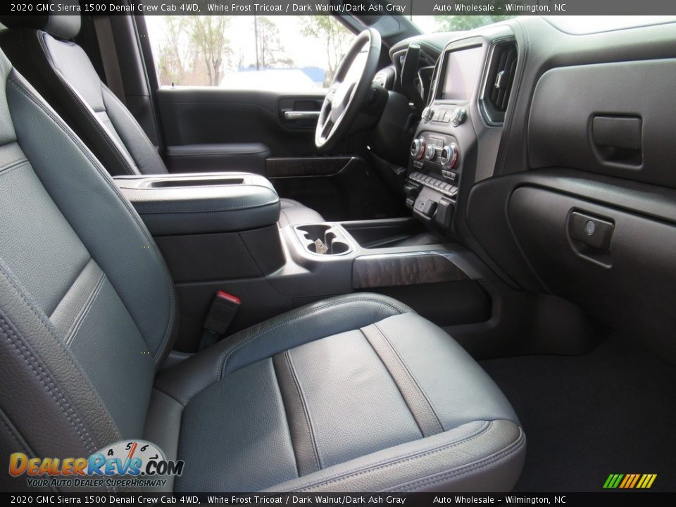 2020 GMC Sierra 1500 Denali Crew Cab 4WD White Frost Tricoat / Dark Walnut/Dark Ash Gray Photo #13