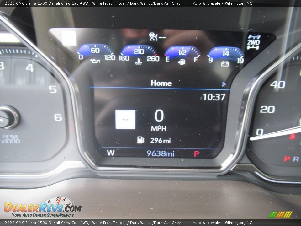 2020 GMC Sierra 1500 Denali Crew Cab 4WD White Frost Tricoat / Dark Walnut/Dark Ash Gray Photo #16