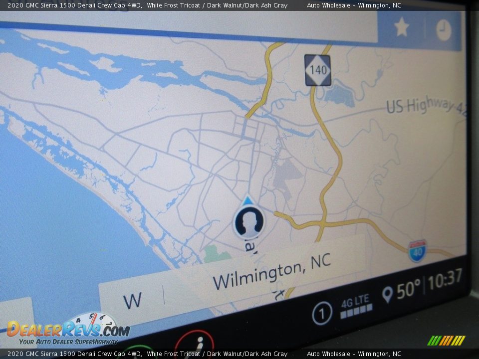 2020 GMC Sierra 1500 Denali Crew Cab 4WD White Frost Tricoat / Dark Walnut/Dark Ash Gray Photo #17