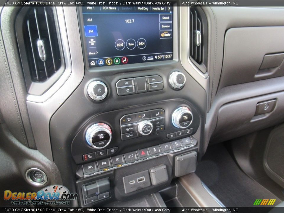 2020 GMC Sierra 1500 Denali Crew Cab 4WD White Frost Tricoat / Dark Walnut/Dark Ash Gray Photo #18