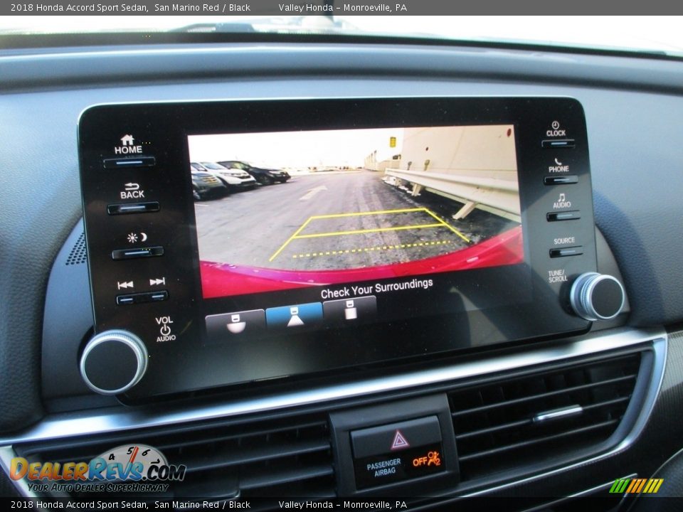 2018 Honda Accord Sport Sedan San Marino Red / Black Photo #15