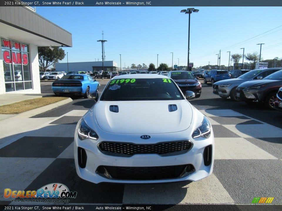 2021 Kia Stinger GT Snow White Pearl / Black Photo #2