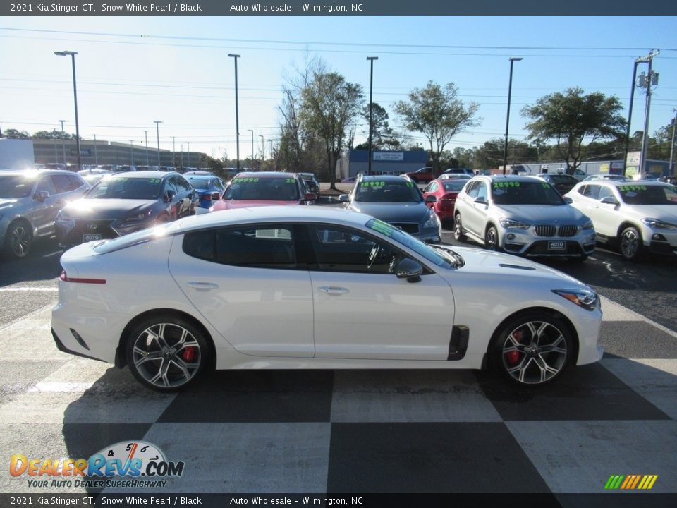 2021 Kia Stinger GT Snow White Pearl / Black Photo #3