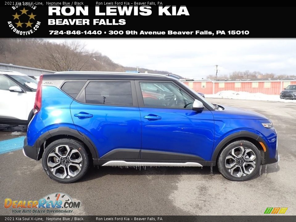 2021 Kia Soul X-Line Neptune Blue / Black Photo #1