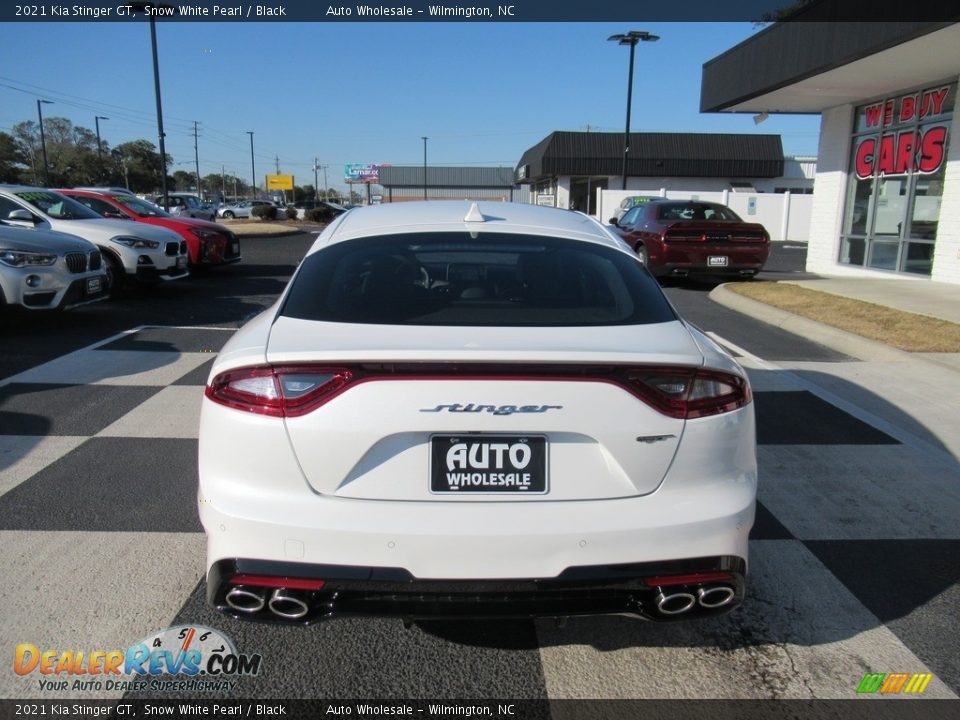 2021 Kia Stinger GT Snow White Pearl / Black Photo #4