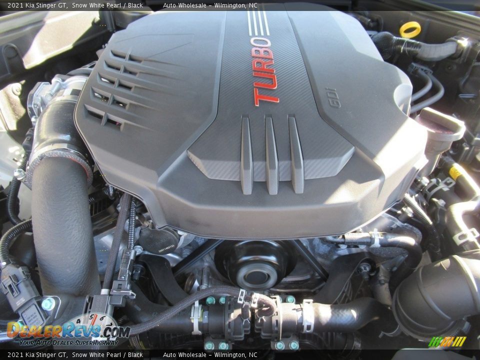 2021 Kia Stinger GT Snow White Pearl / Black Photo #6