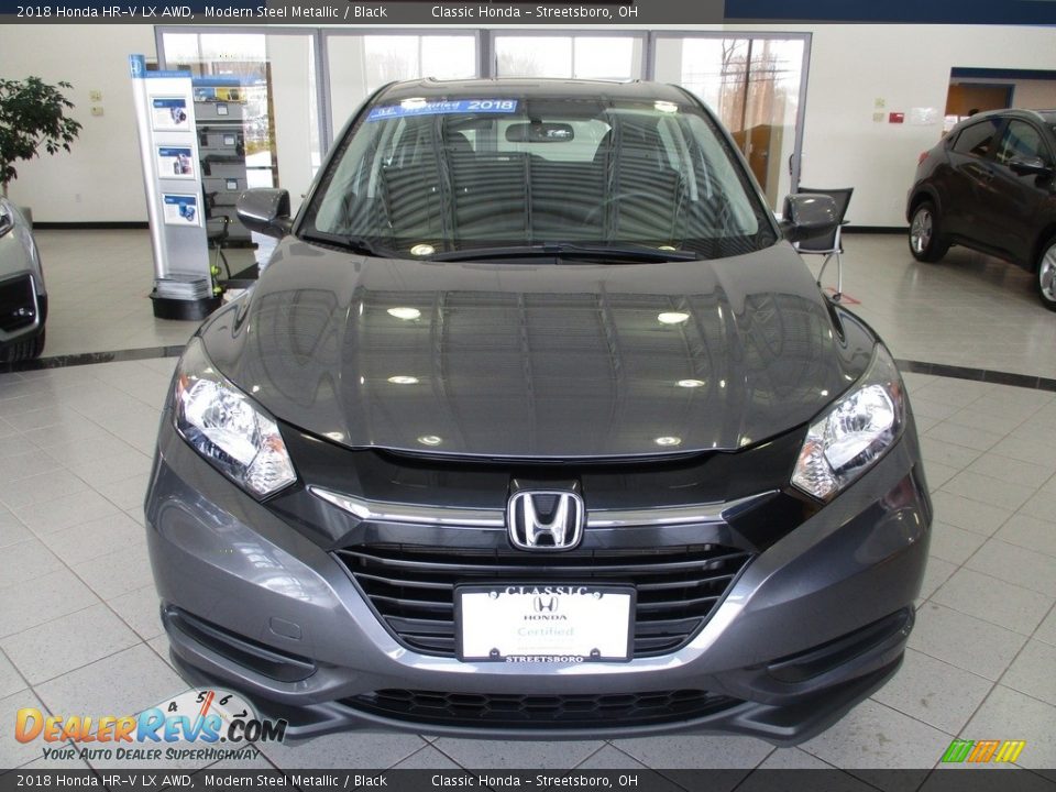 2018 Honda HR-V LX AWD Modern Steel Metallic / Black Photo #2