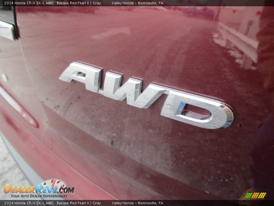 2014 Honda CR-V EX-L AWD Basque Red Pearl II / Gray Photo #5