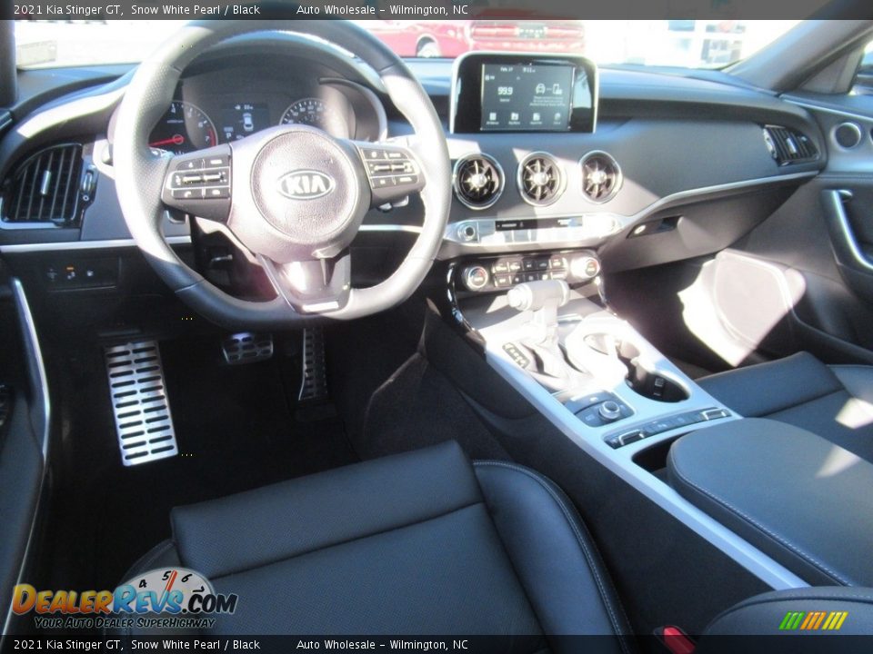 2021 Kia Stinger GT Snow White Pearl / Black Photo #14