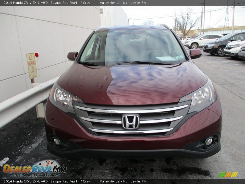 2014 Honda CR-V EX-L AWD Basque Red Pearl II / Gray Photo #8