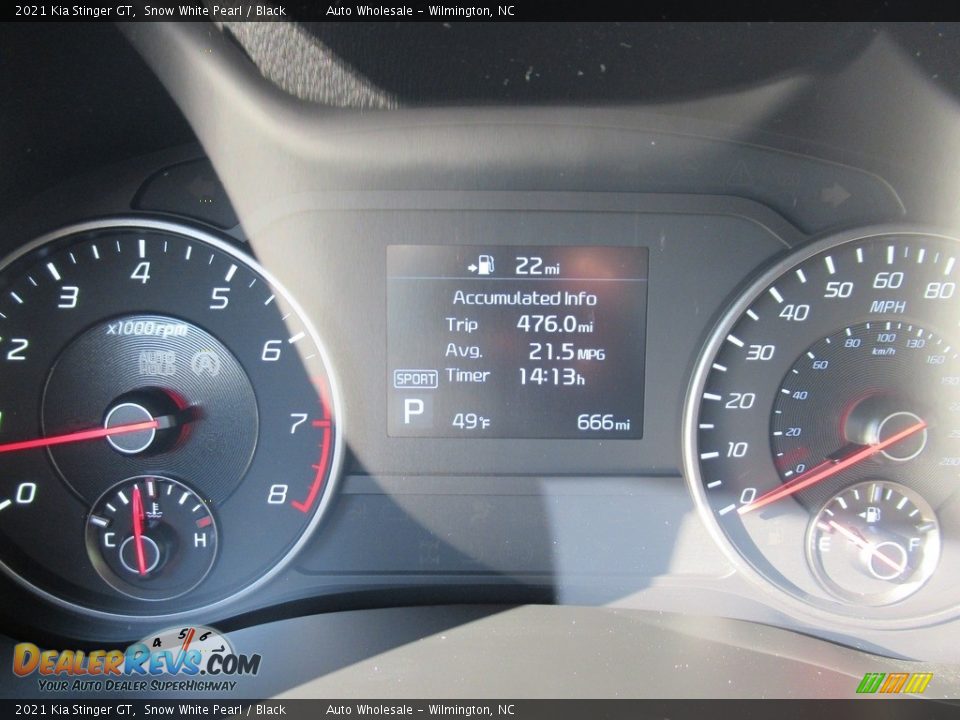 2021 Kia Stinger GT Snow White Pearl / Black Photo #15