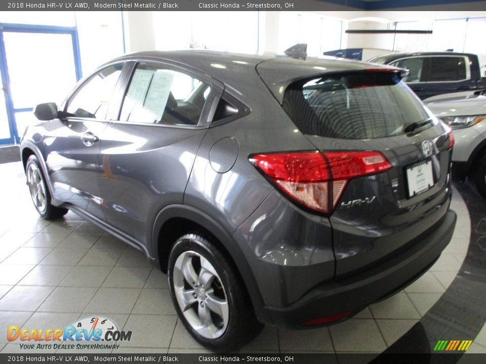 2018 Honda HR-V LX AWD Modern Steel Metallic / Black Photo #9