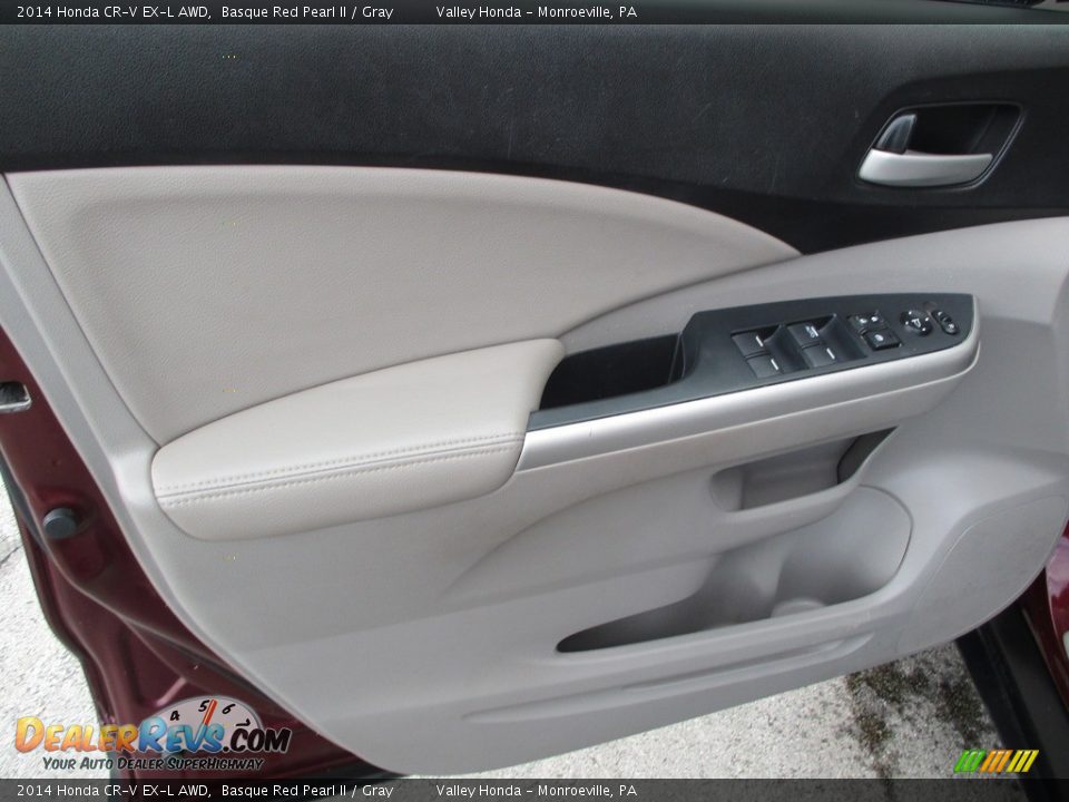2014 Honda CR-V EX-L AWD Basque Red Pearl II / Gray Photo #10