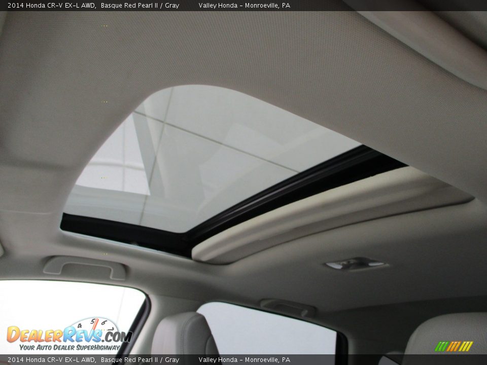 2014 Honda CR-V EX-L AWD Basque Red Pearl II / Gray Photo #11