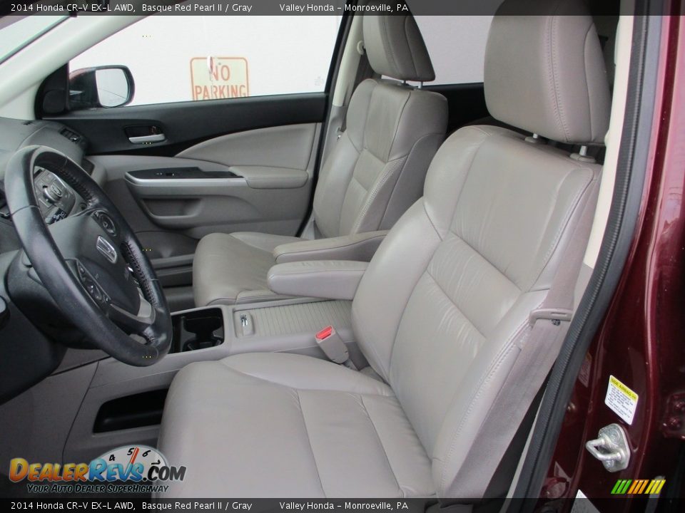 2014 Honda CR-V EX-L AWD Basque Red Pearl II / Gray Photo #12
