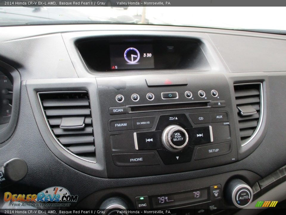 2014 Honda CR-V EX-L AWD Basque Red Pearl II / Gray Photo #15