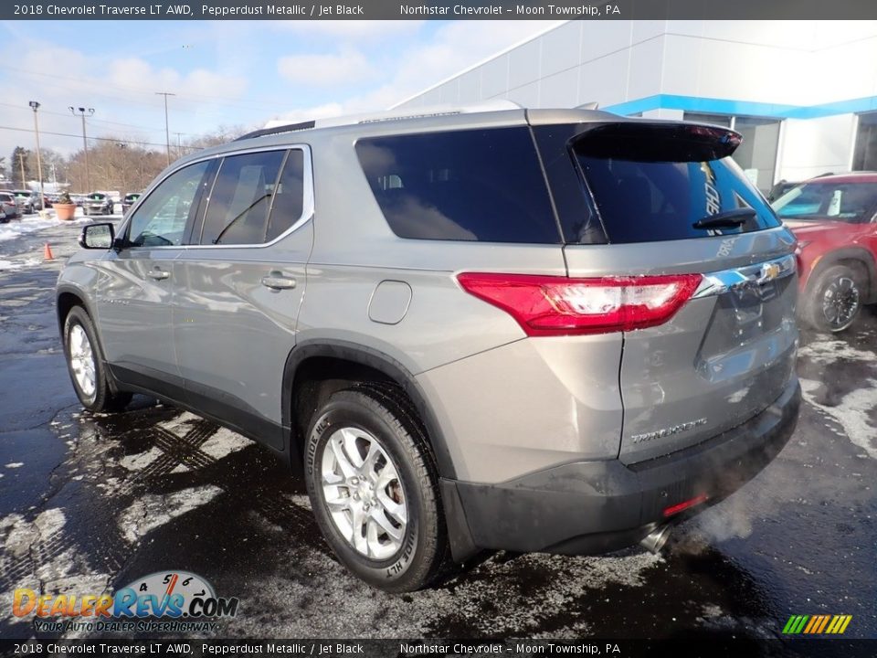 2018 Chevrolet Traverse LT AWD Pepperdust Metallic / Jet Black Photo #4