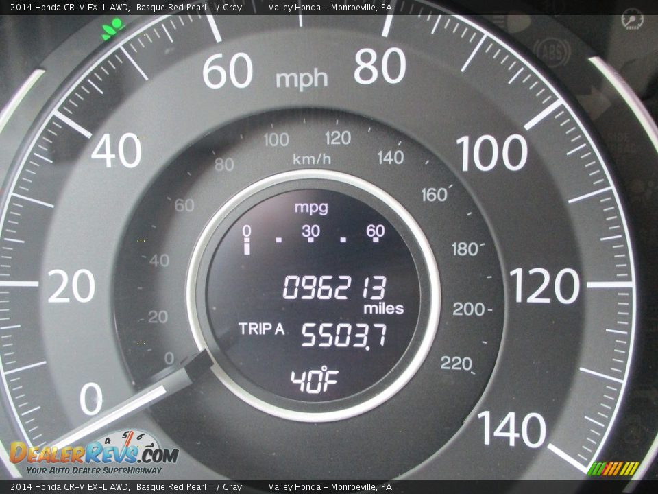 2014 Honda CR-V EX-L AWD Basque Red Pearl II / Gray Photo #20