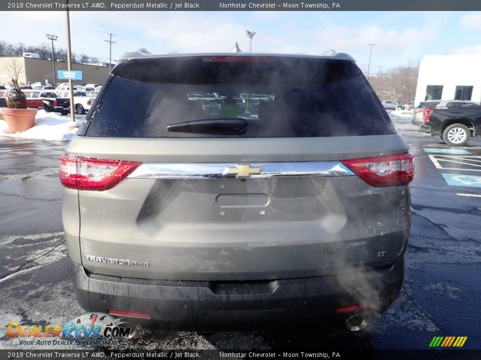 2018 Chevrolet Traverse LT AWD Pepperdust Metallic / Jet Black Photo #6