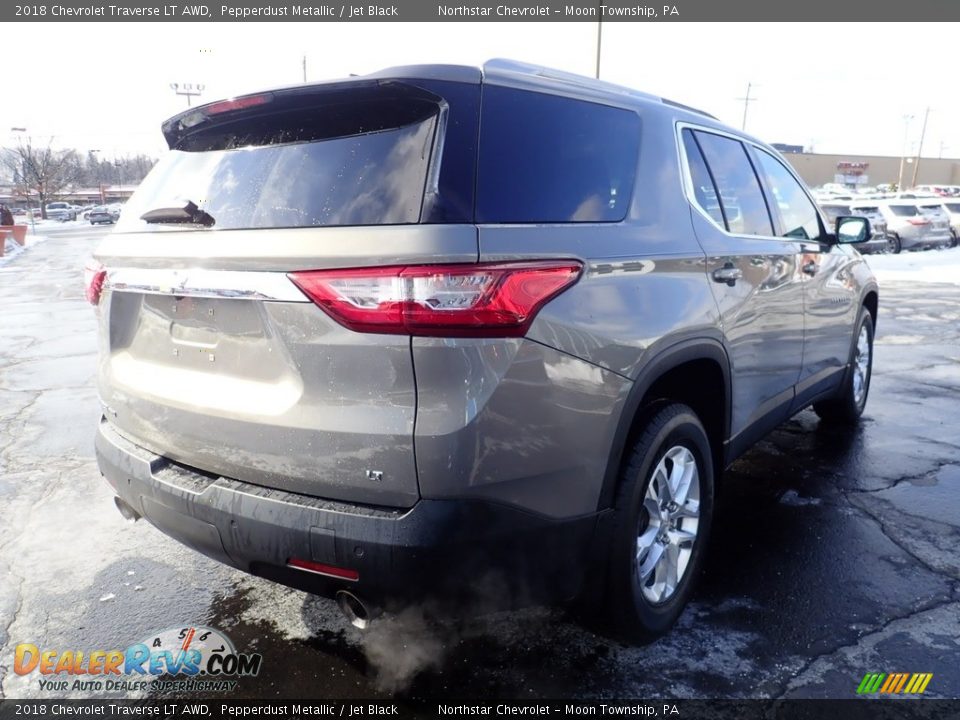 2018 Chevrolet Traverse LT AWD Pepperdust Metallic / Jet Black Photo #8