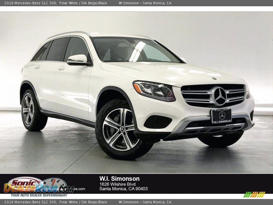 2019 Mercedes-Benz GLC 300 Polar White / Silk Beige/Black Photo #1