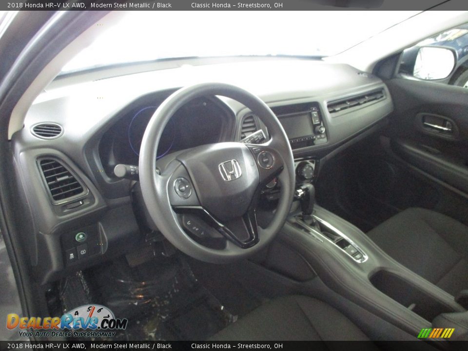 2018 Honda HR-V LX AWD Modern Steel Metallic / Black Photo #28