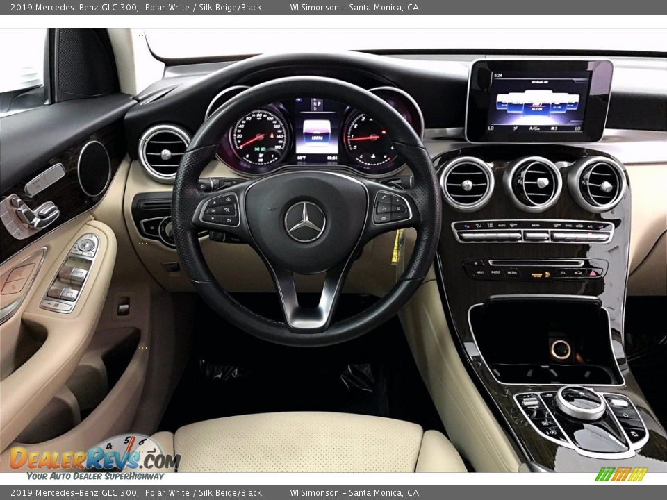 2019 Mercedes-Benz GLC 300 Polar White / Silk Beige/Black Photo #4