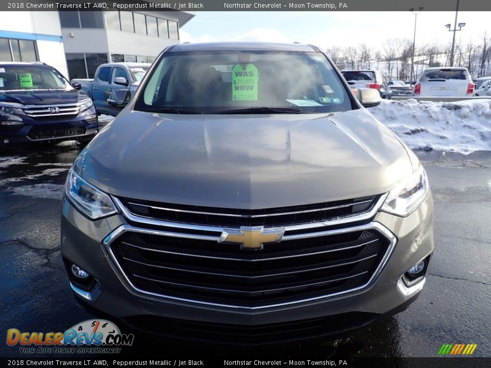 2018 Chevrolet Traverse LT AWD Pepperdust Metallic / Jet Black Photo #13