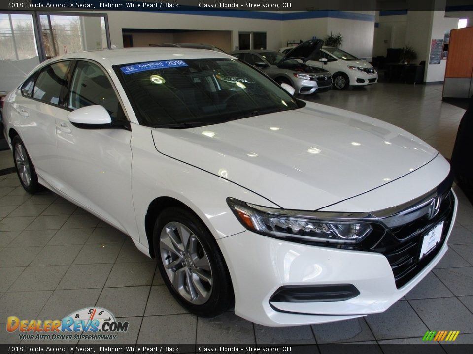 2018 Honda Accord LX Sedan Platinum White Pearl / Black Photo #3