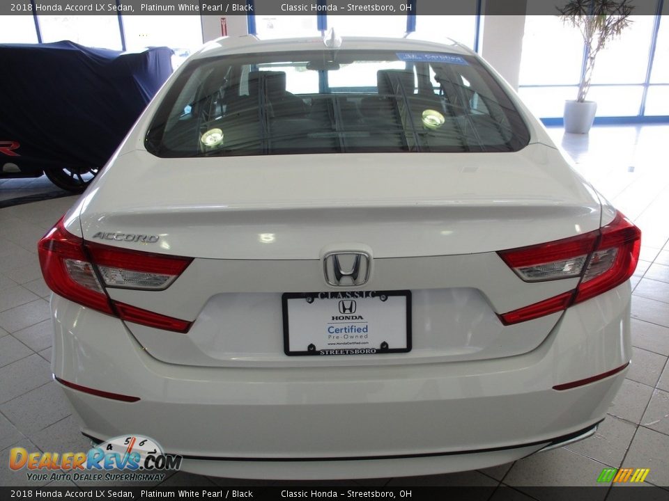 2018 Honda Accord LX Sedan Platinum White Pearl / Black Photo #8