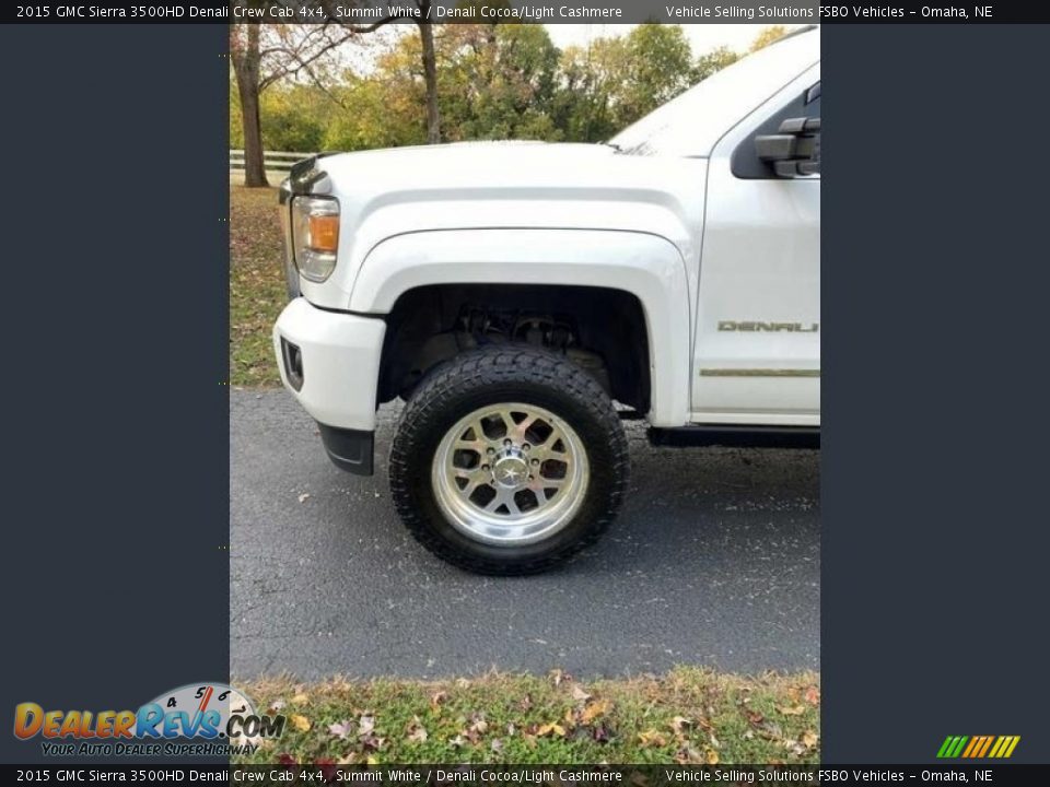 2015 GMC Sierra 3500HD Denali Crew Cab 4x4 Summit White / Denali Cocoa/Light Cashmere Photo #15