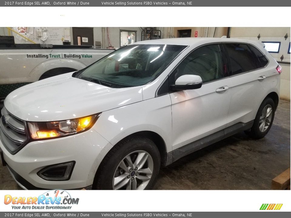 2017 Ford Edge SEL AWD Oxford White / Dune Photo #6