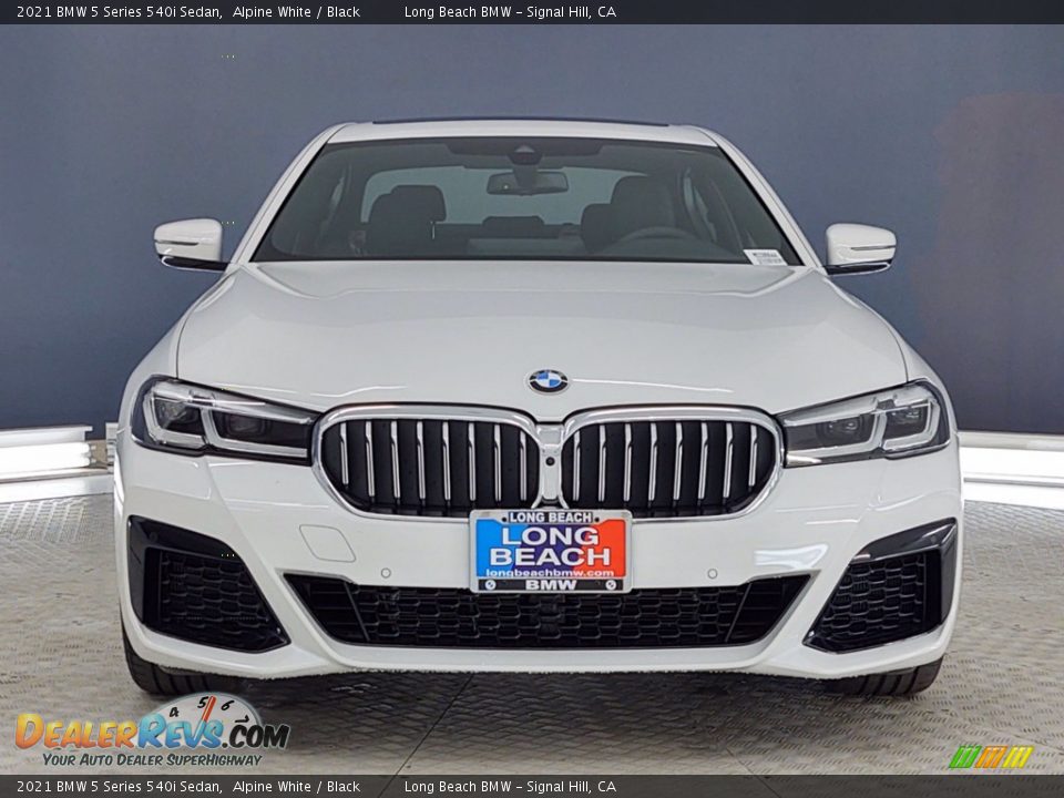 2021 BMW 5 Series 540i Sedan Alpine White / Black Photo #2