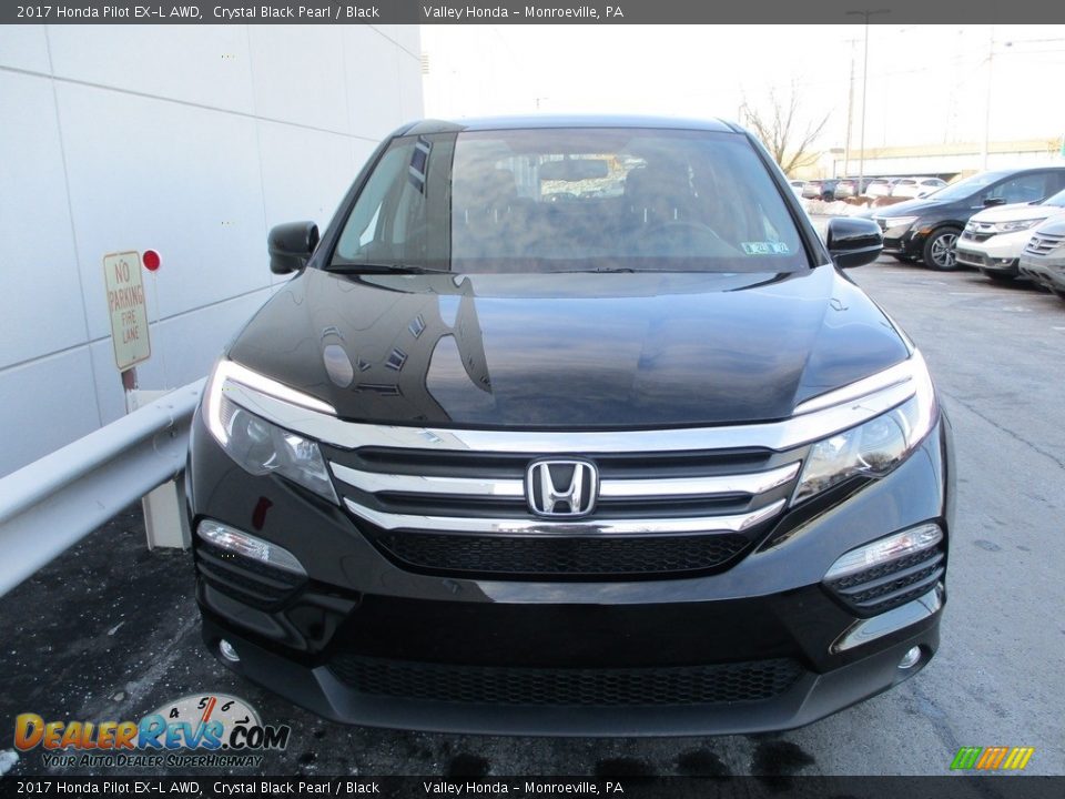 2017 Honda Pilot EX-L AWD Crystal Black Pearl / Black Photo #7