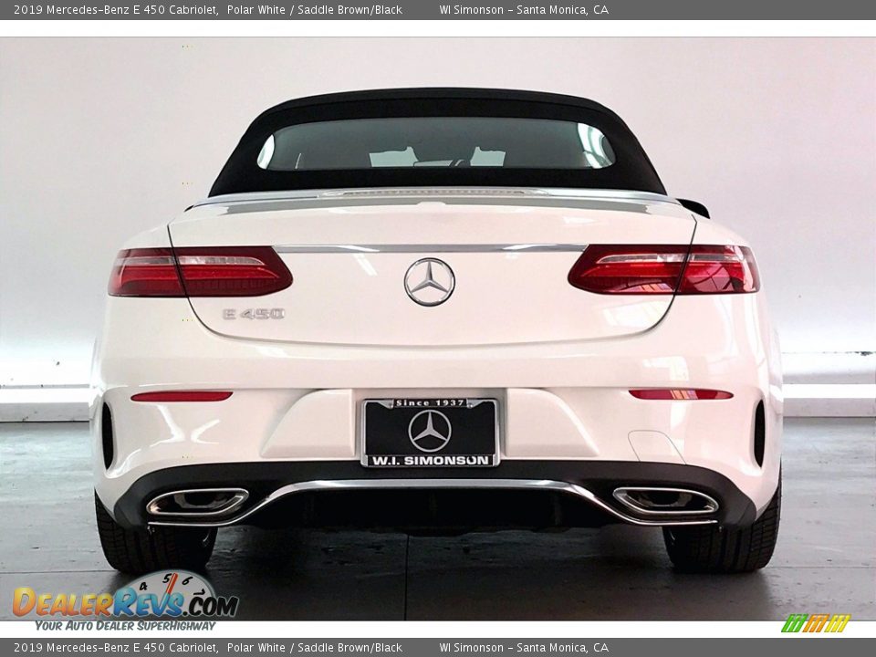 2019 Mercedes-Benz E 450 Cabriolet Polar White / Saddle Brown/Black Photo #3