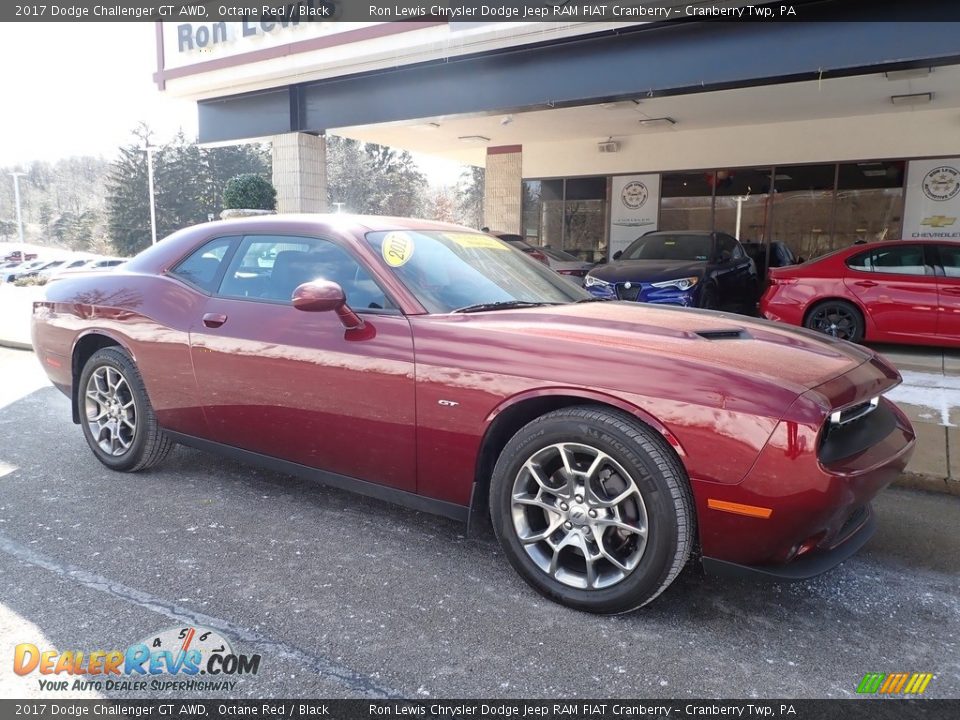 2017 Dodge Challenger GT AWD Octane Red / Black Photo #10