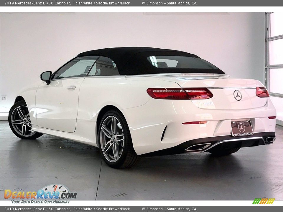 2019 Mercedes-Benz E 450 Cabriolet Polar White / Saddle Brown/Black Photo #10