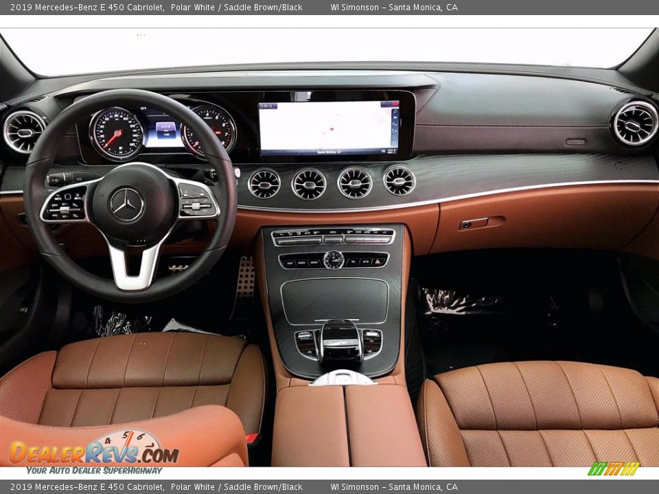 2019 Mercedes-Benz E 450 Cabriolet Polar White / Saddle Brown/Black Photo #15